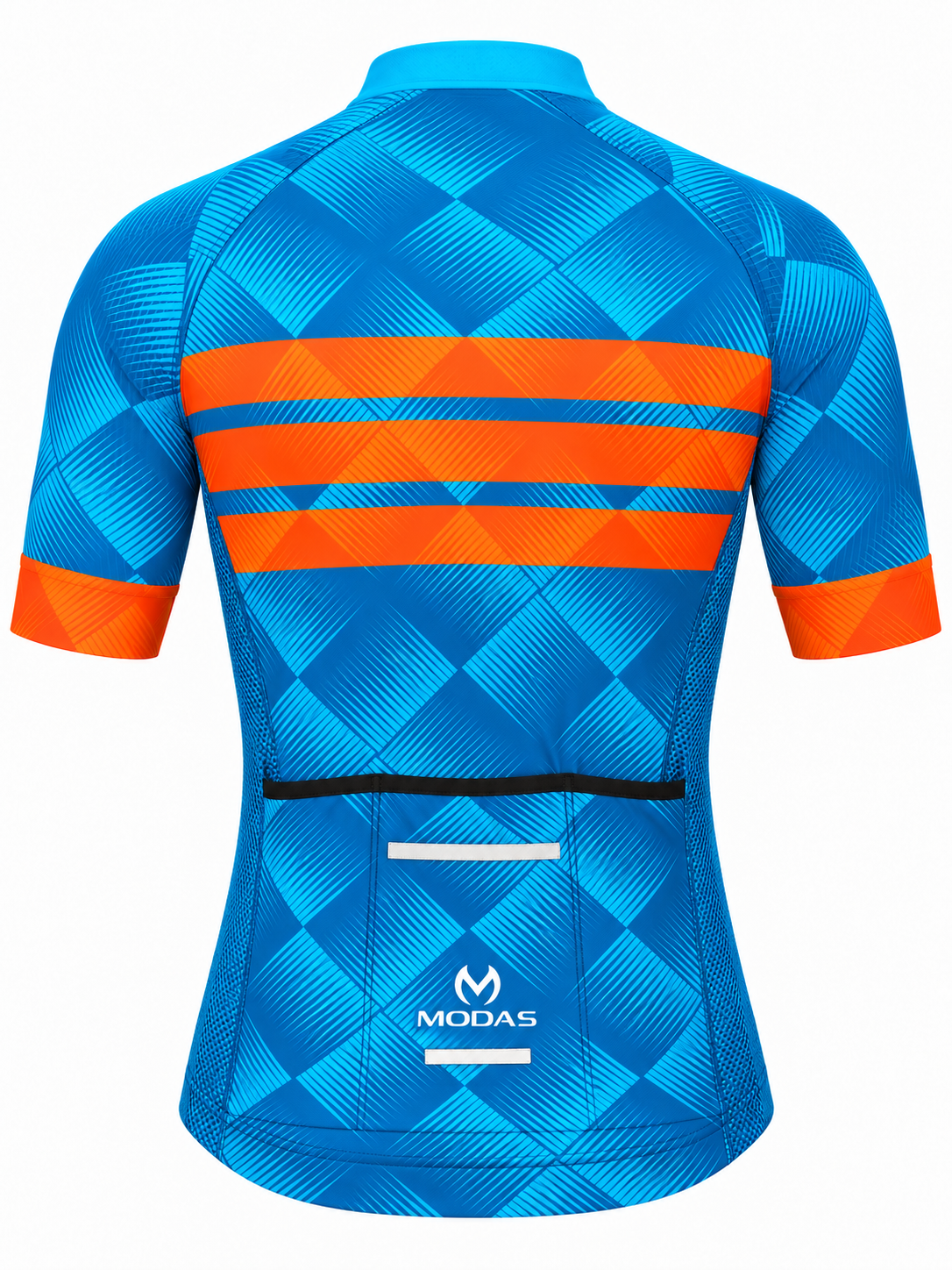Modasport Aero-Vibrant Pro Cycling Jersey (Blue & Orange)