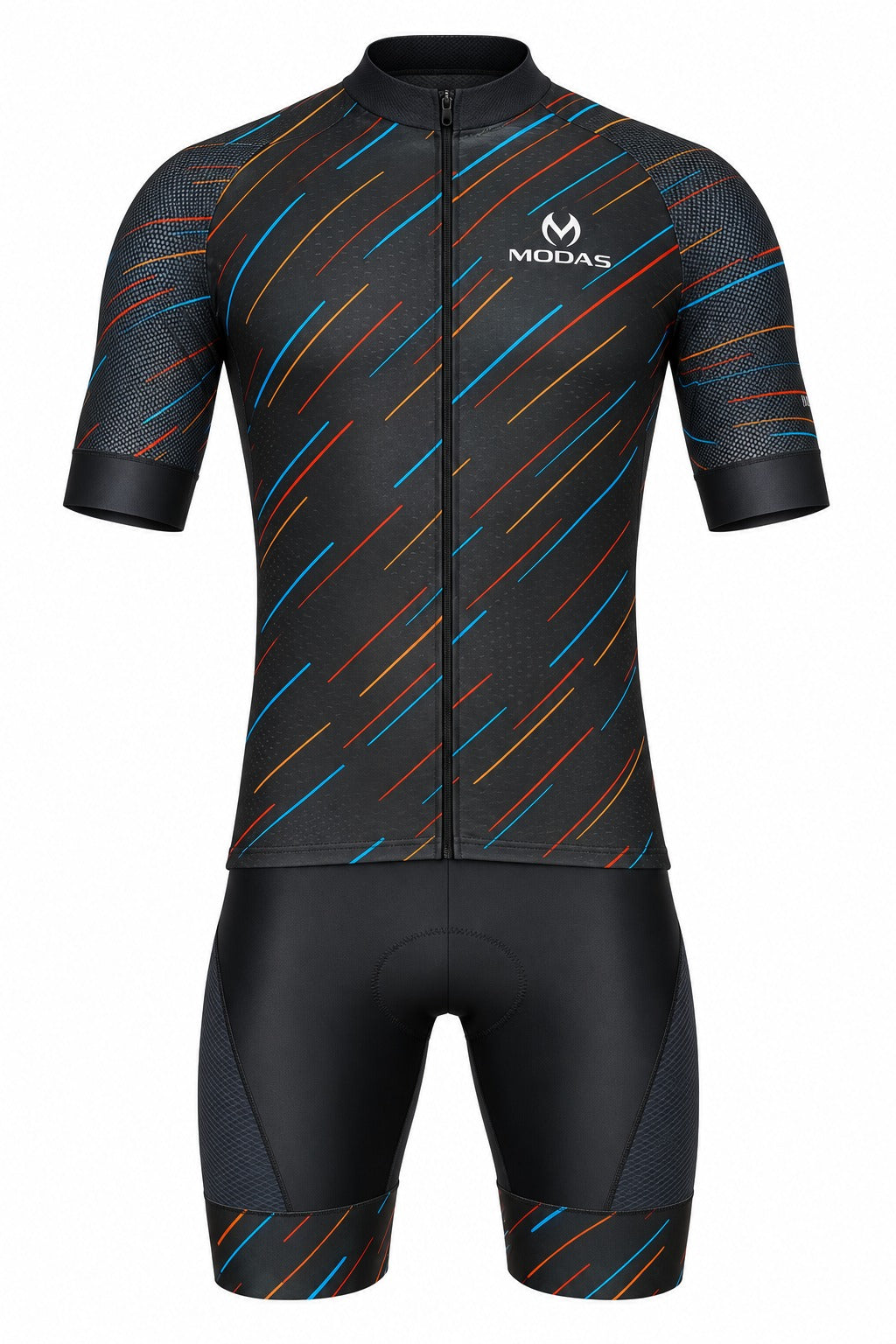 MODAS Pro-Streak Men's Short-Sleeve Cycling Jersey & Bib Shorts Set